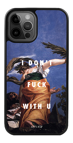 Силіконовий чохол "I don't fck with u" для Iphone 12 Pro